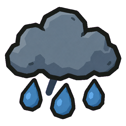 Icone de pluie DUST & STARS